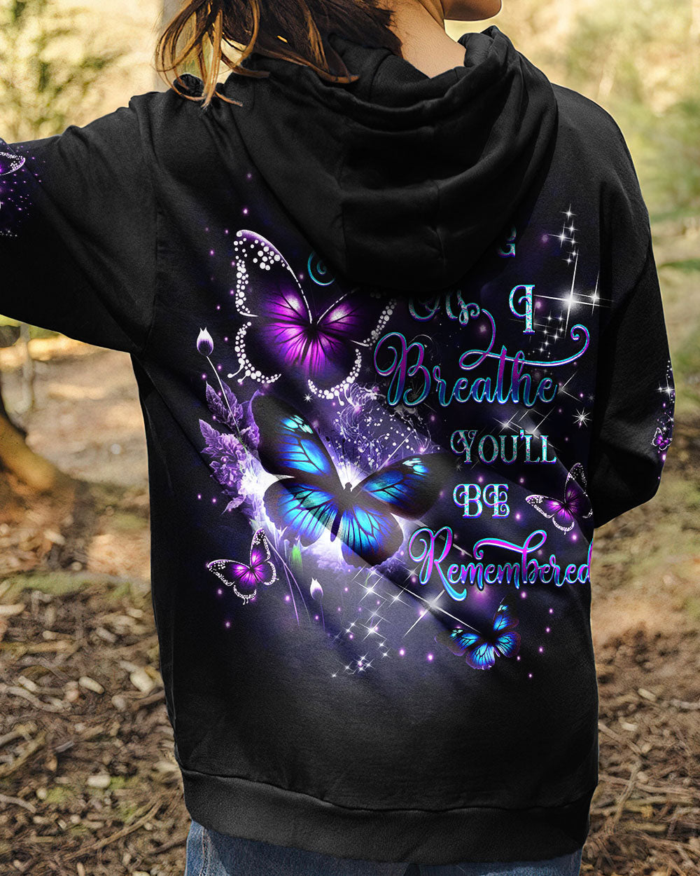 As Long As I Breathe You_E2_80_99ll Be Remembered Purple Butterfly AOP Shirts _12_ Sc50B