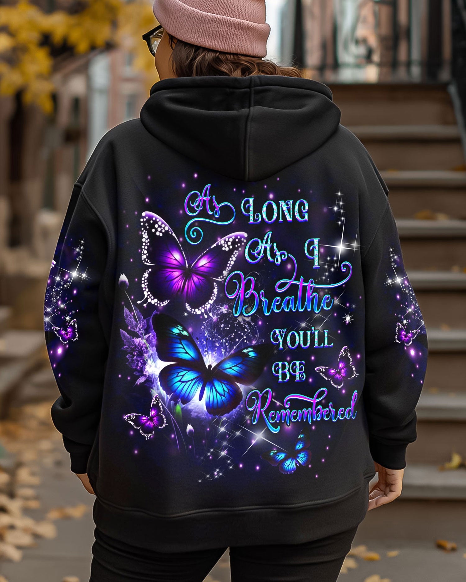As Long As I Breathe You_E2_80_99ll Be Remembered Purple Butterfly AOP Shirts _5_ 0fjEO