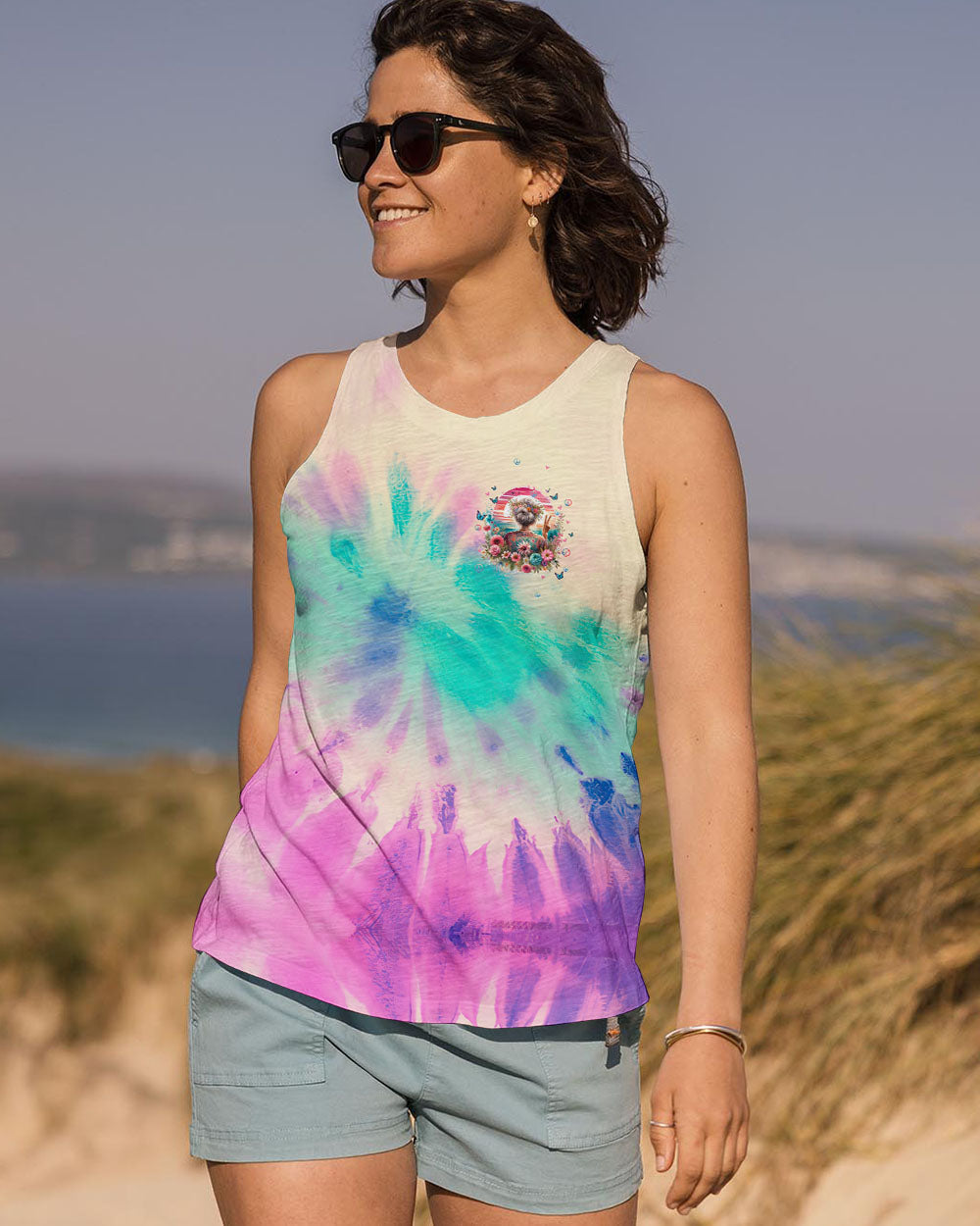 Assuming Im Just an Old Lady Was Your First Mistake Funny Peace Sign Tie Dye Graphic AOP Shirts _12_ yhX3u