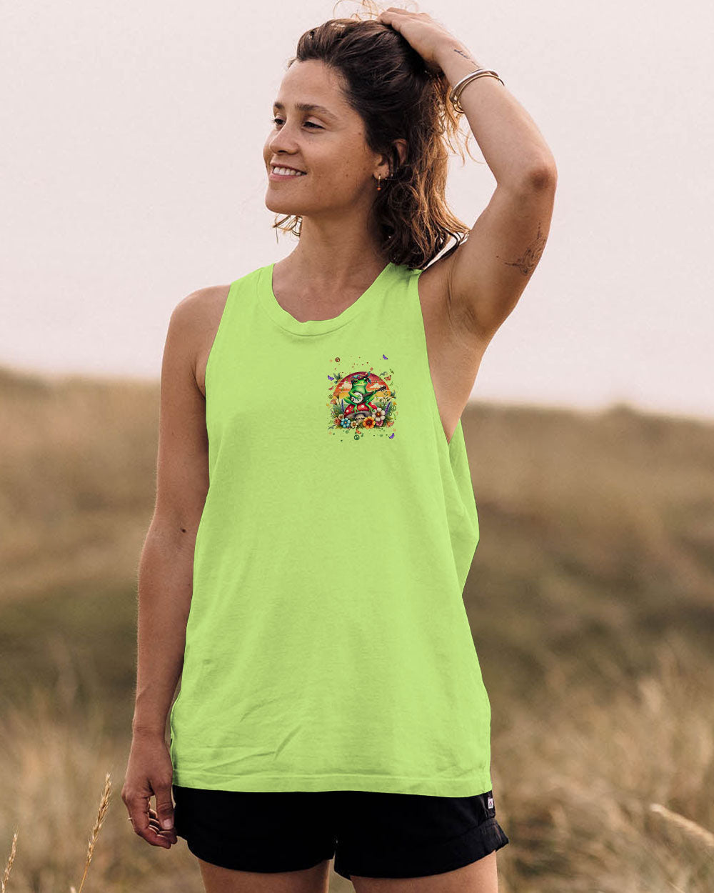 Assuming Im Just an Old Lady Was Your First Mistake Hippie Frog with Guitar AOP Shirts _13_ s7PQ2