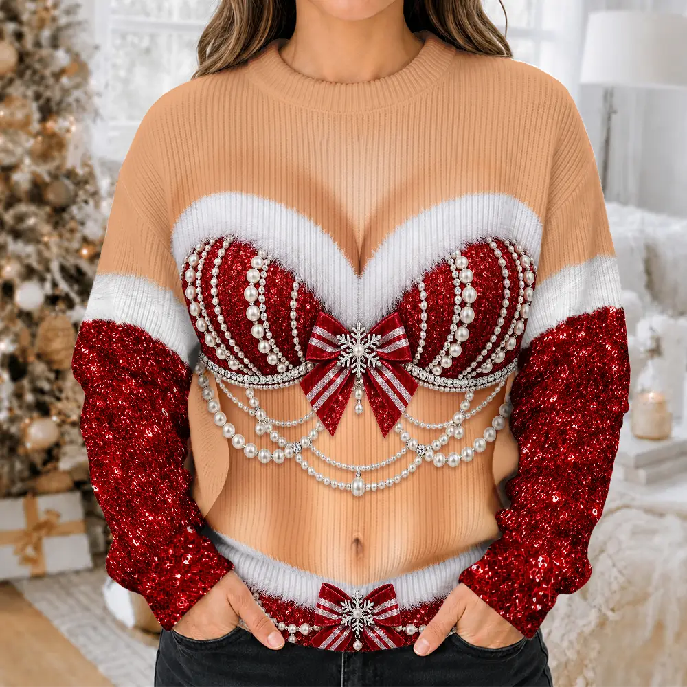 Christmas3DSexyBodyWifeSisters PersonalizedUnisexUglySweater TS1156 CLA3983 Mk3