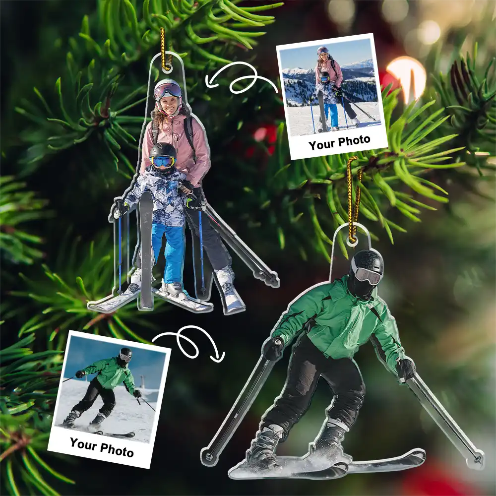 CustomPhotoSkiingLoversFamily PersonalizedAcrylicPhotoOrnament TG057 CLA1486 MOCKUPDEF