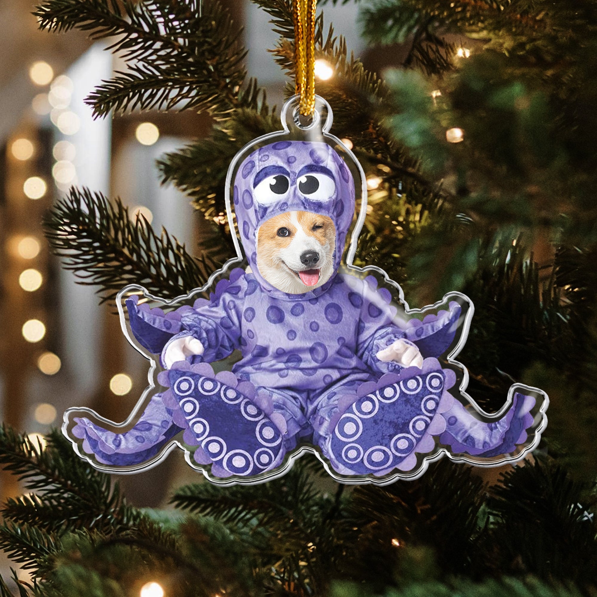 Cute Baby Monster Personalized Acrylic Photo Ornament_7
