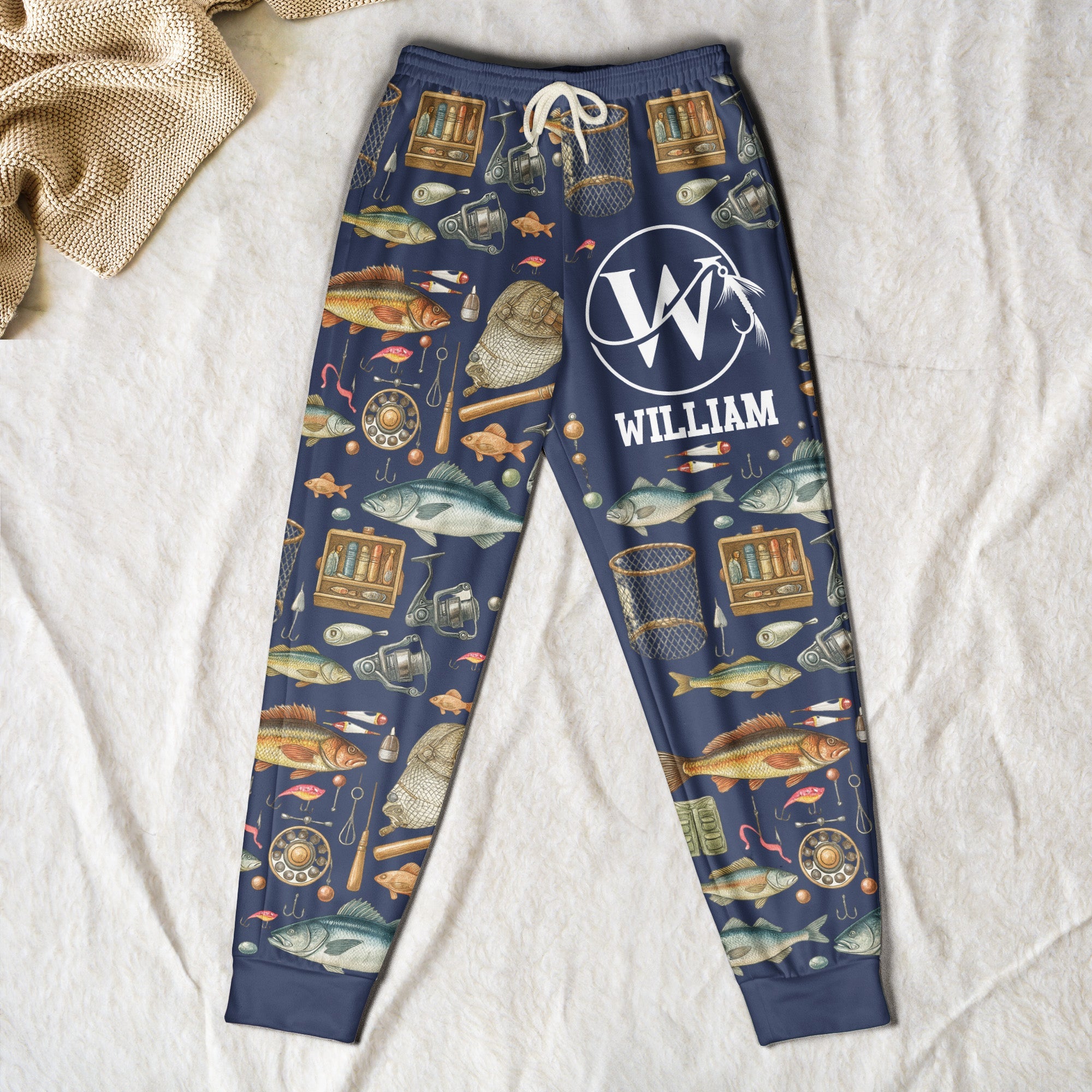 Fishing Custom Name Personalized Sweatpants_1