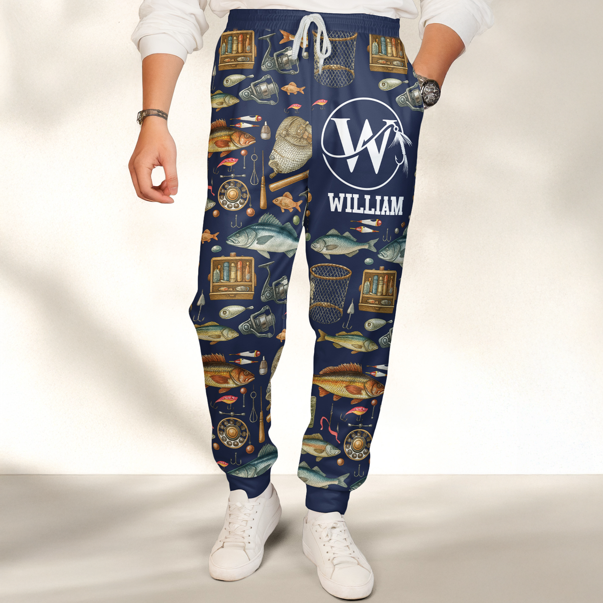Fishing Custom Name Personalized Sweatpants_5