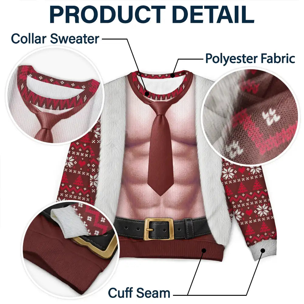 FunnyHairyMuscleBodyChristmasGiftForHusband PersonalizedUnisexUglySweater NV1631 CLA3694 MK5