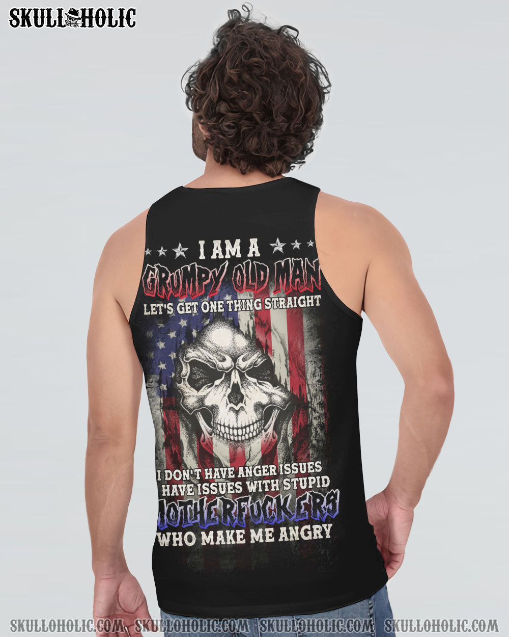 Grumpy Old Man Mother F Grumpy Veteran Skull Graphic AOP Shirts _15_ Mvvsx