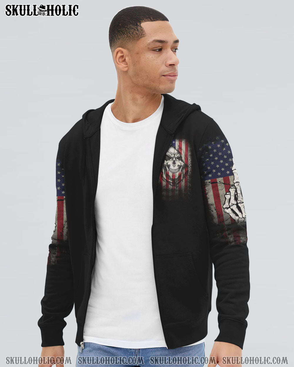 Grumpy Old Man Mother F Grumpy Veteran Skull Graphic AOP Shirts _6_ srAw6