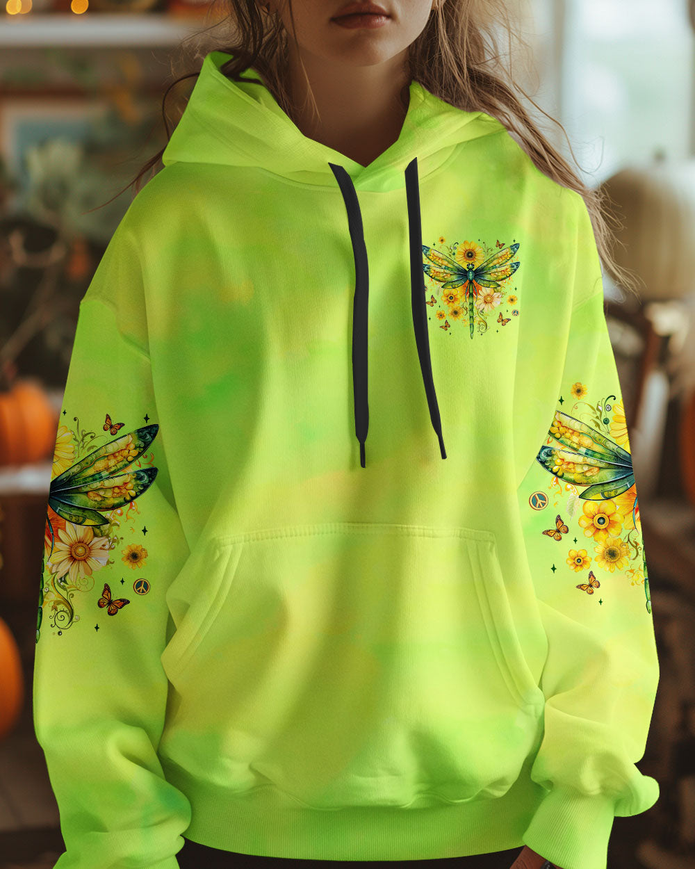 Gypsy Soul Warrior Spirit Wild Heart Dragonfly and Sunflowers Graphic AOP Shirts _6_ LvPAF