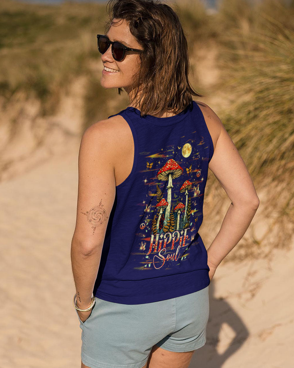Hippie Soul Magic Mushroom _26 Moon Psychedelic Forest Graphic AOP Shirts _14_ NuTeQ