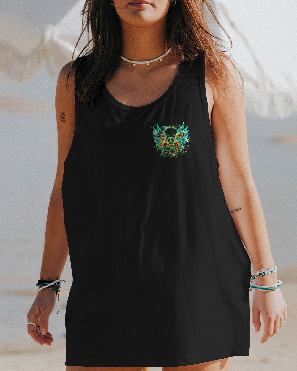 I Believe There Are Angels Among Us Butterfly Flower Wings Peace AOP Shirts _7_ lTFMn