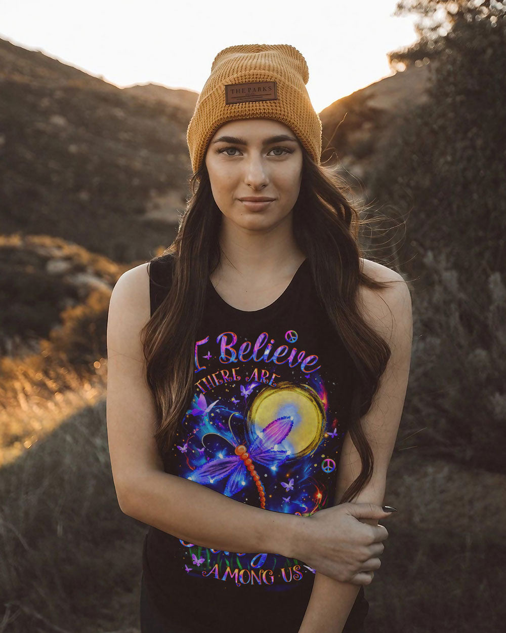 I Believe There Are Angels Among Us Dragonfly and Moon Memorial AOP Shirts _7_ jElV0