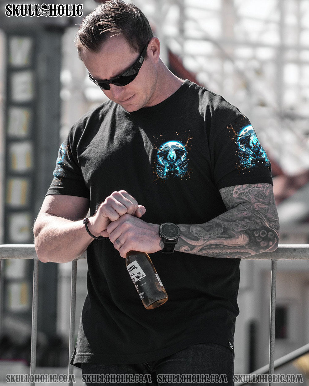 Iam Never Alone My Demons Are With Me Edgy _26 Powerful Gothic AOP Shirts _4_ bJyGz