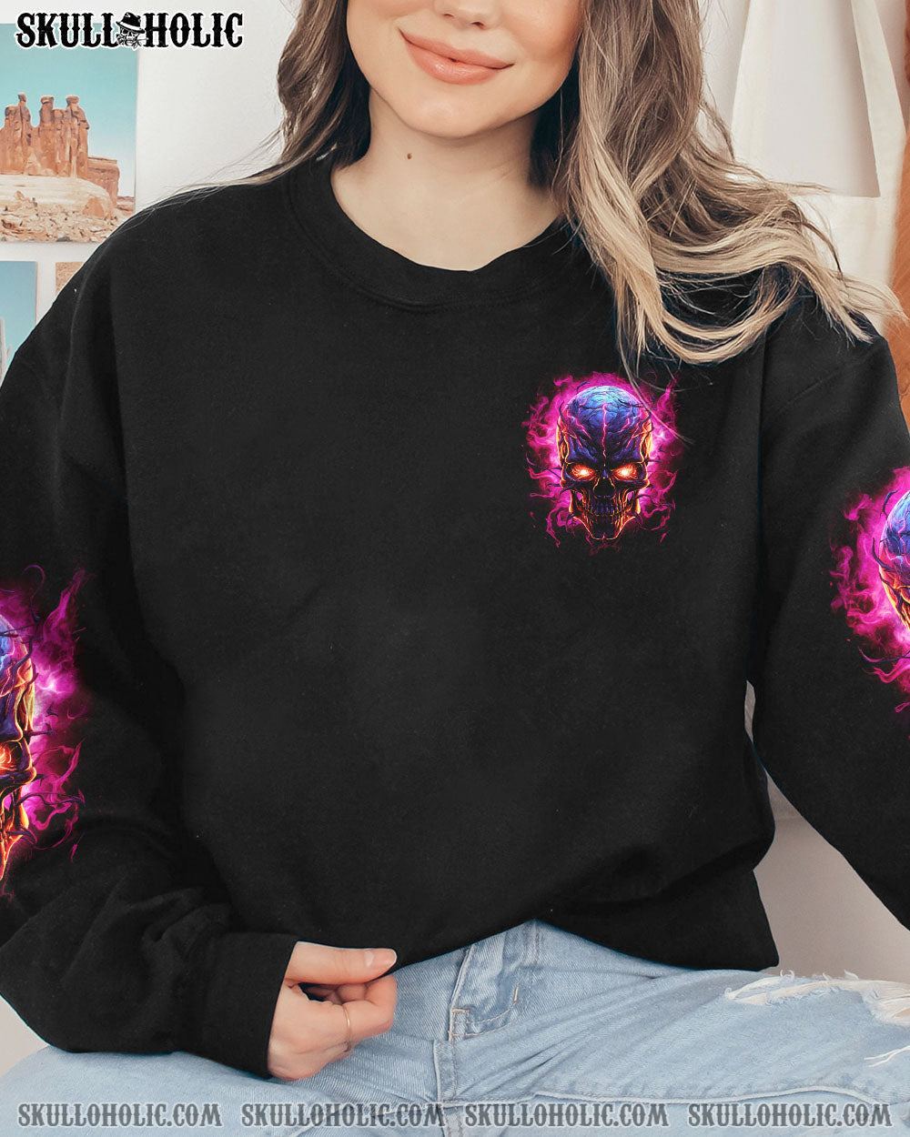 Judge Me When You_E2_80_99re Perfect Shut Up Skull Flames _26 Attitude Gothic Graphic AOP Shirts _10_ LsF5u