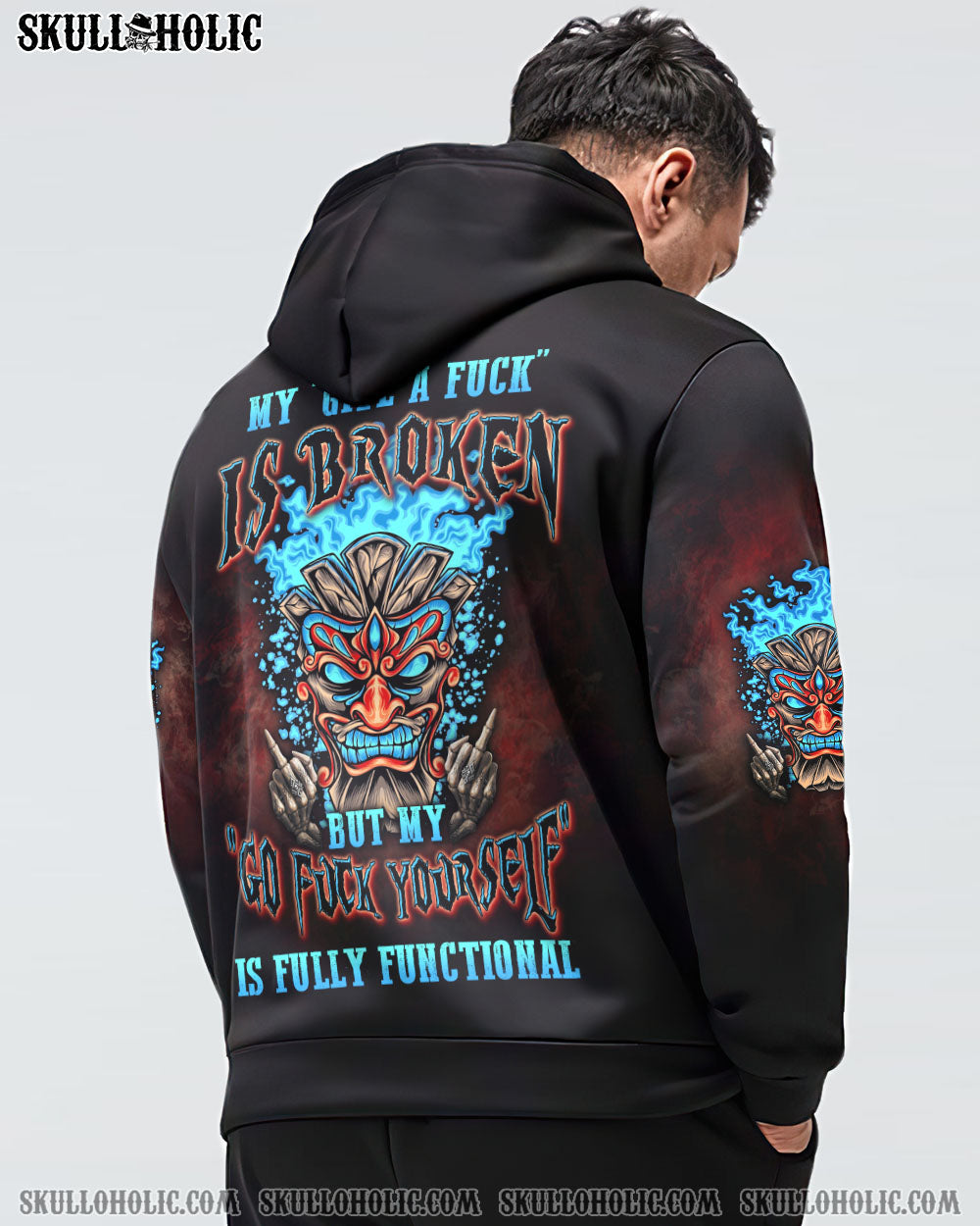 My Give a F is Broken Go F Yourself is Fully Functional Funny Attitude Graphic AOP Shirts _4_ ueAEz