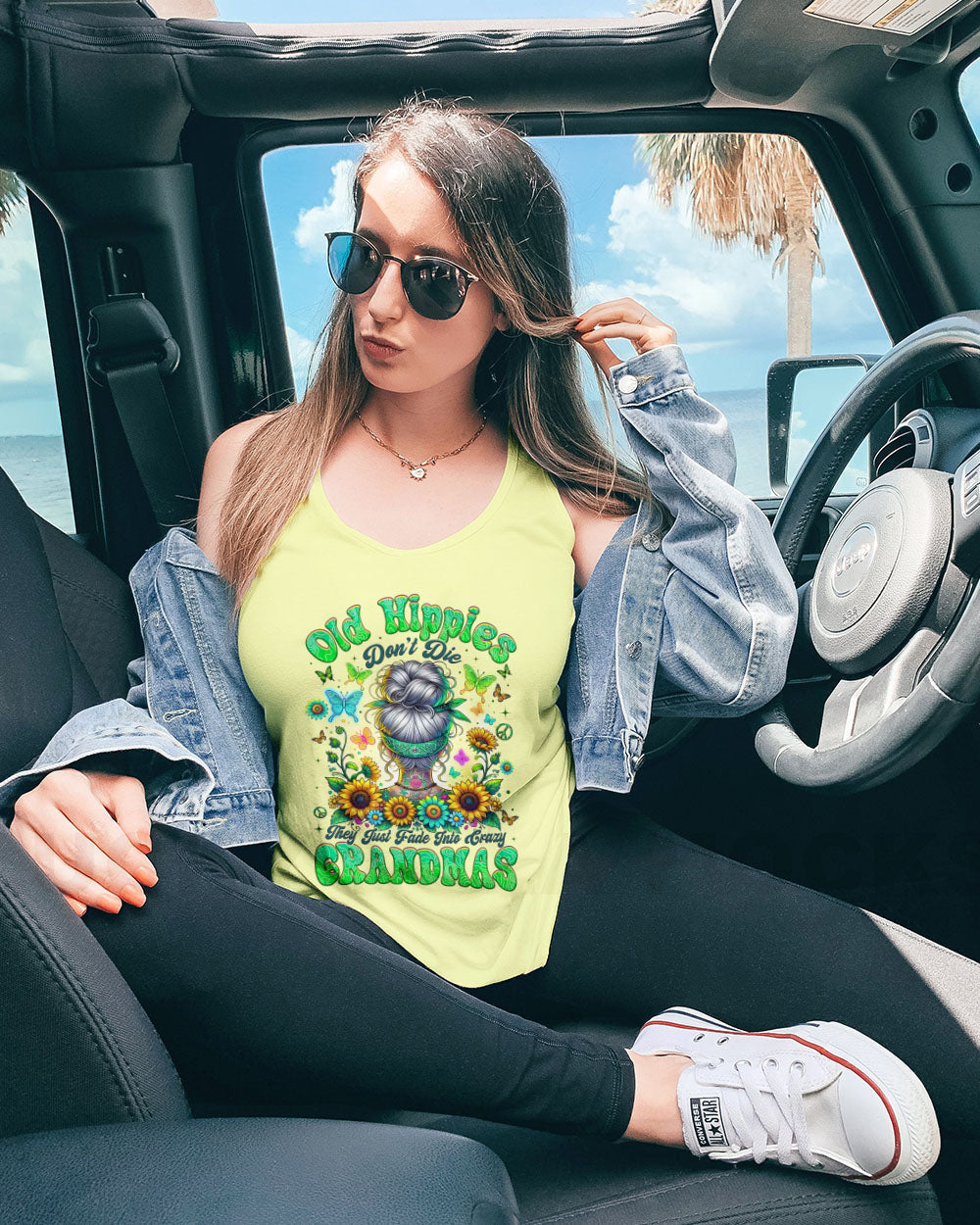 Old Hippies Dont Die Funny Grandma Hippie Graphic AOP Shirts _5_ BDe1H