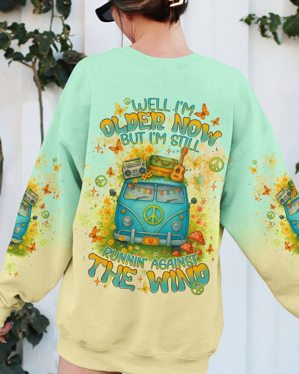 Older Now But I_E2_80_99m Still Runnin_E2_80_99 Against the Wind Retro Hippie Van AOP Shirts _10_ xgpSJ