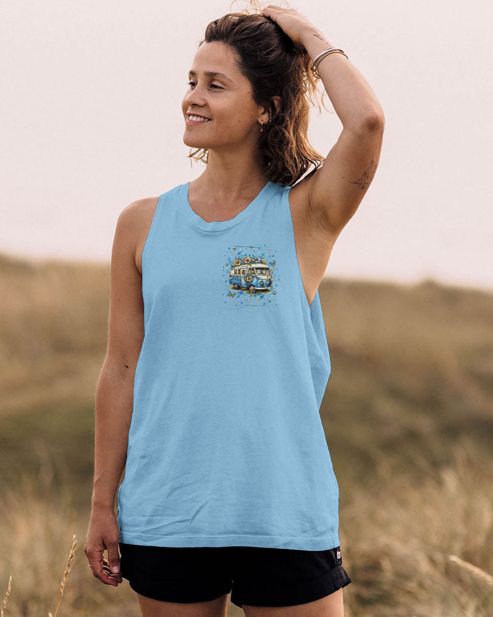 Older Now But Im Still Runnin Against The Wind Retro VW Van AOP Shirts _7_ YhA5L