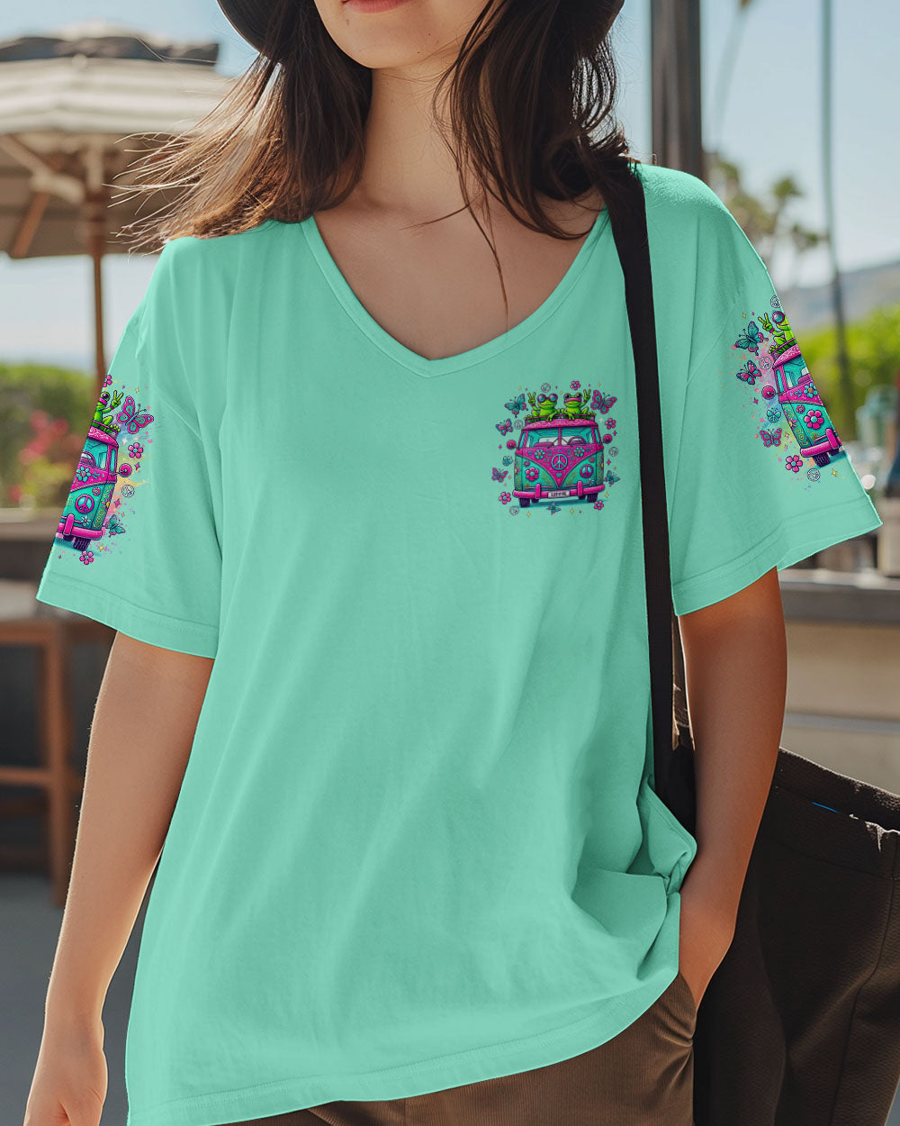 Older Now But Im Still Running Against The Wind Funny Hippie Frog Van AOP Shirts _2_ zAceA