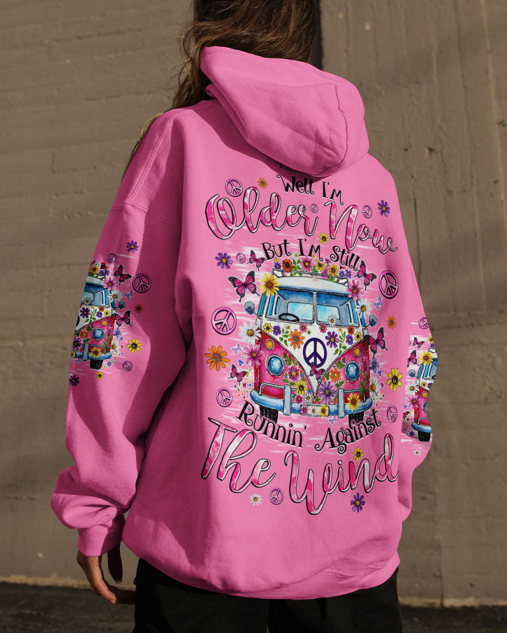 Older Now But Im Still Running Against the Wind Hippie Van Retro AOP Shirts _8_ JCx5R