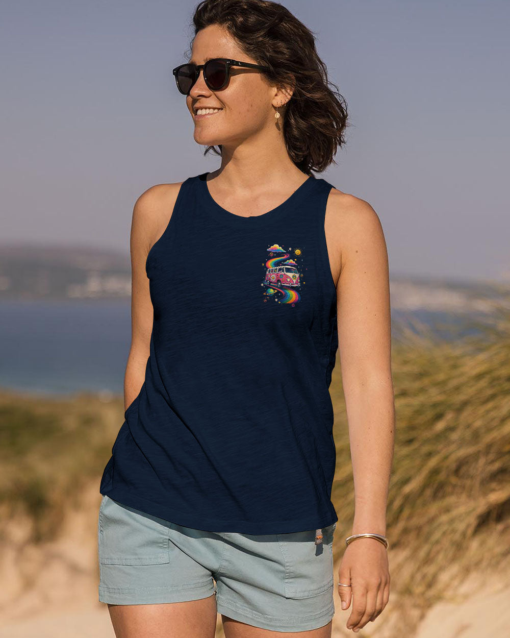 Older Now Running Against The Wind Hippie Van Peace _26 Flower Power Design AOP Shirts _10_ SN6sD