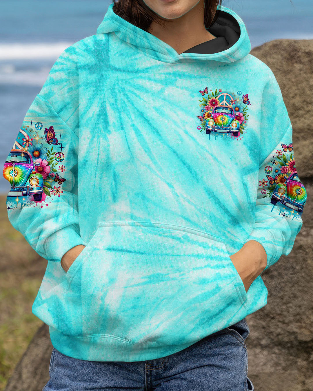 Older Now Running Against the Wind Peace VW Bus _26 Flower Power Perfect for Hippie Style AOP Shirts _13_ hreuq