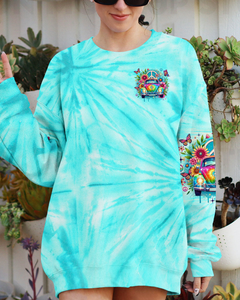 Older Now Running Against the Wind Peace VW Bus _26 Flower Power Perfect for Hippie Style AOP Shirts _2_ tXK1x