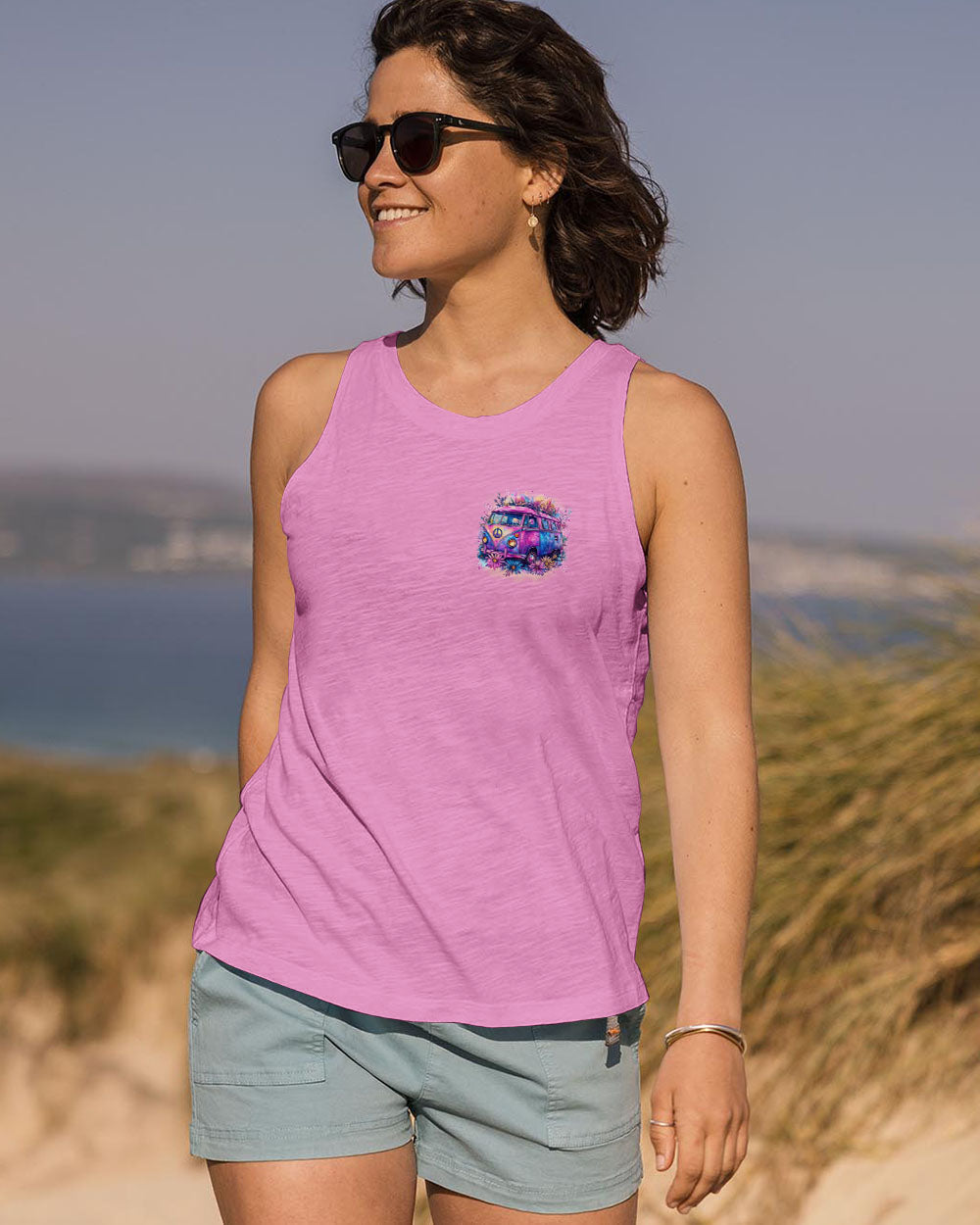 Older Now Still Runnin Against The Wind Retro Floral Van Hippie AOP Shirts _13_ yzxwG