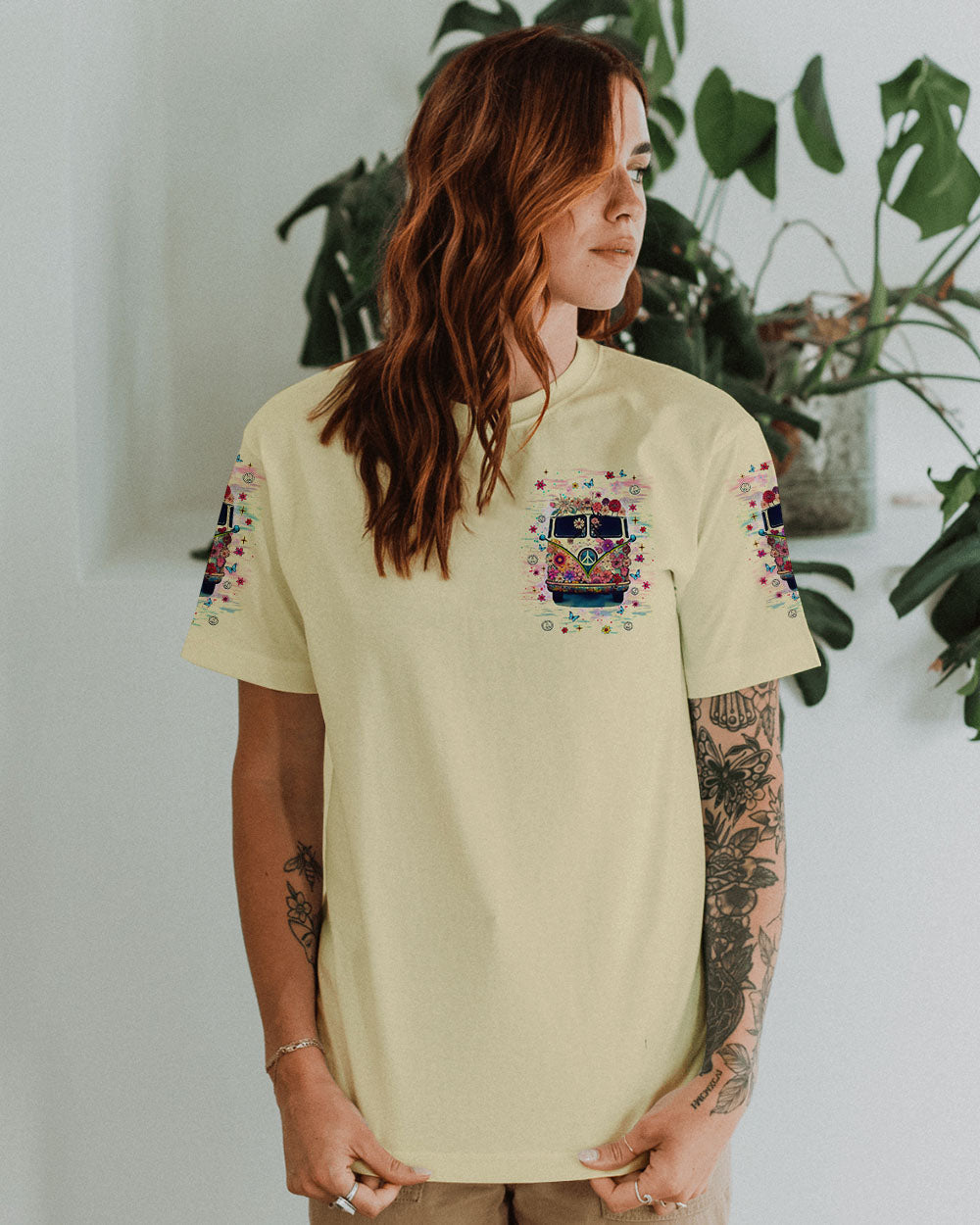 Older Now Still Runnin Against the Wind Floral Hippie Van AOP Shirts _5_ aHSB1