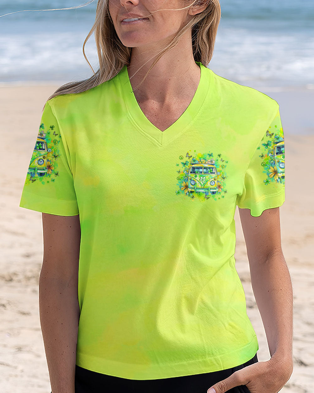 Older Now but Still Runnin Against the Wind Green Hippie Van AOP Shirts _2_ Kae10