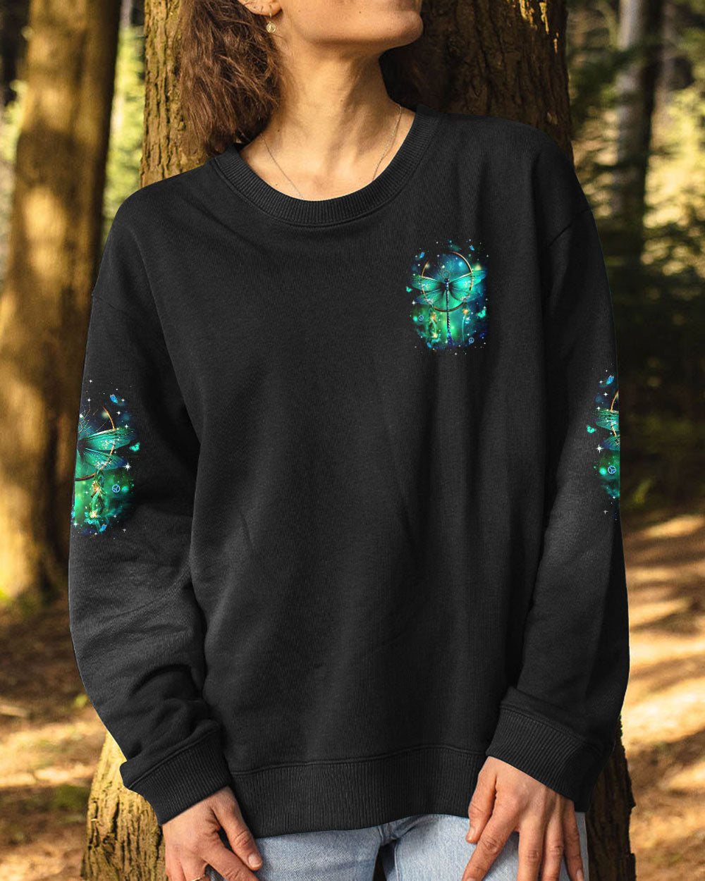 Soul of a Gypsy Heart of a Hippie Spirit of a Fairy Dragonfly Dreamcatcher AOP Shirts _2_ xMqjb
