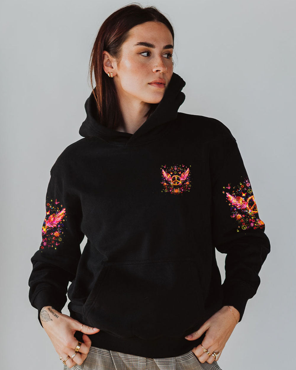 Soul of a Gypsy Heart of a Hippie Spirit of a Fairy Peace Wing AOP Shirts _4_ 6bTLR