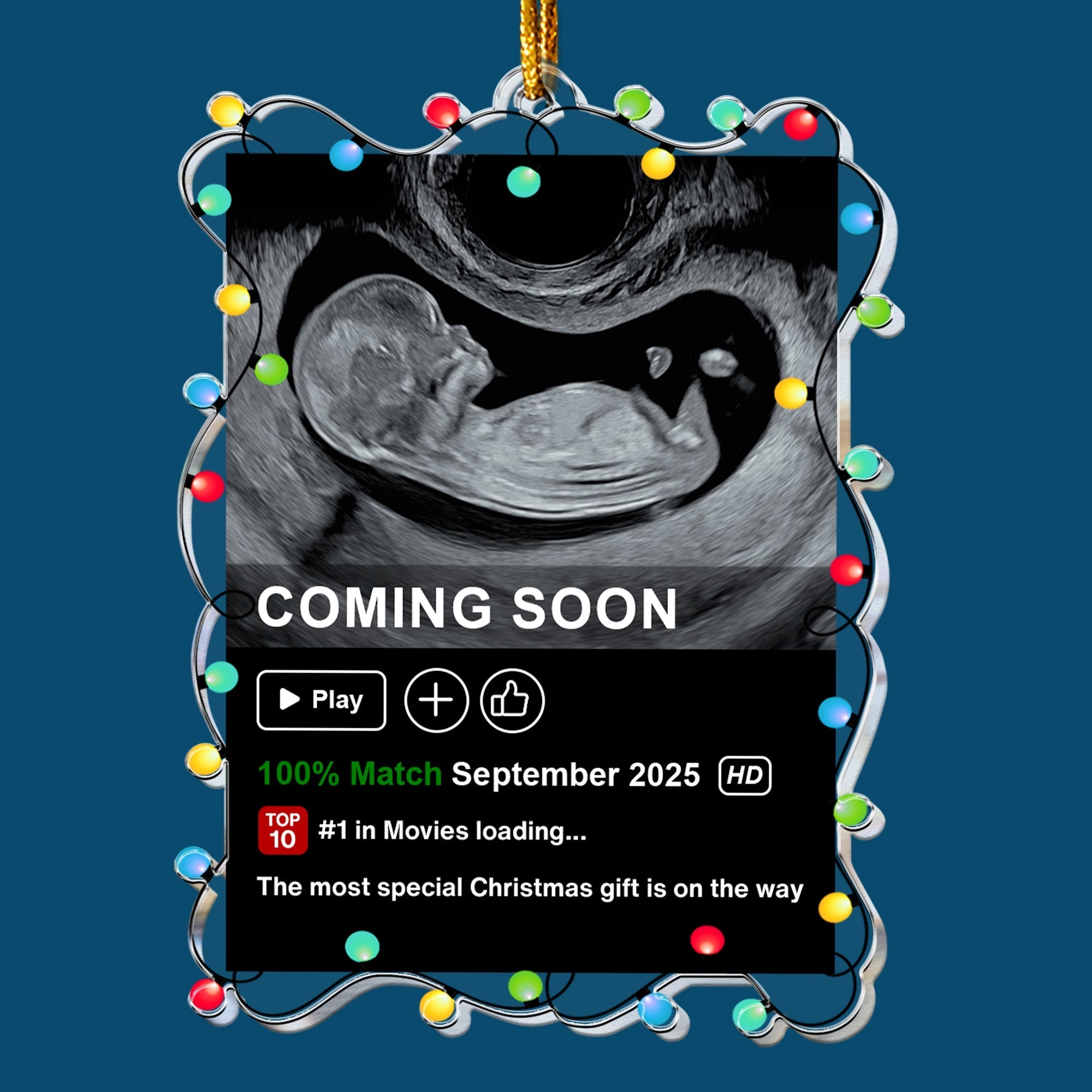 The Most Special Christmas Gift Is On The Way Personalized Acrylic Photo Ornament 5