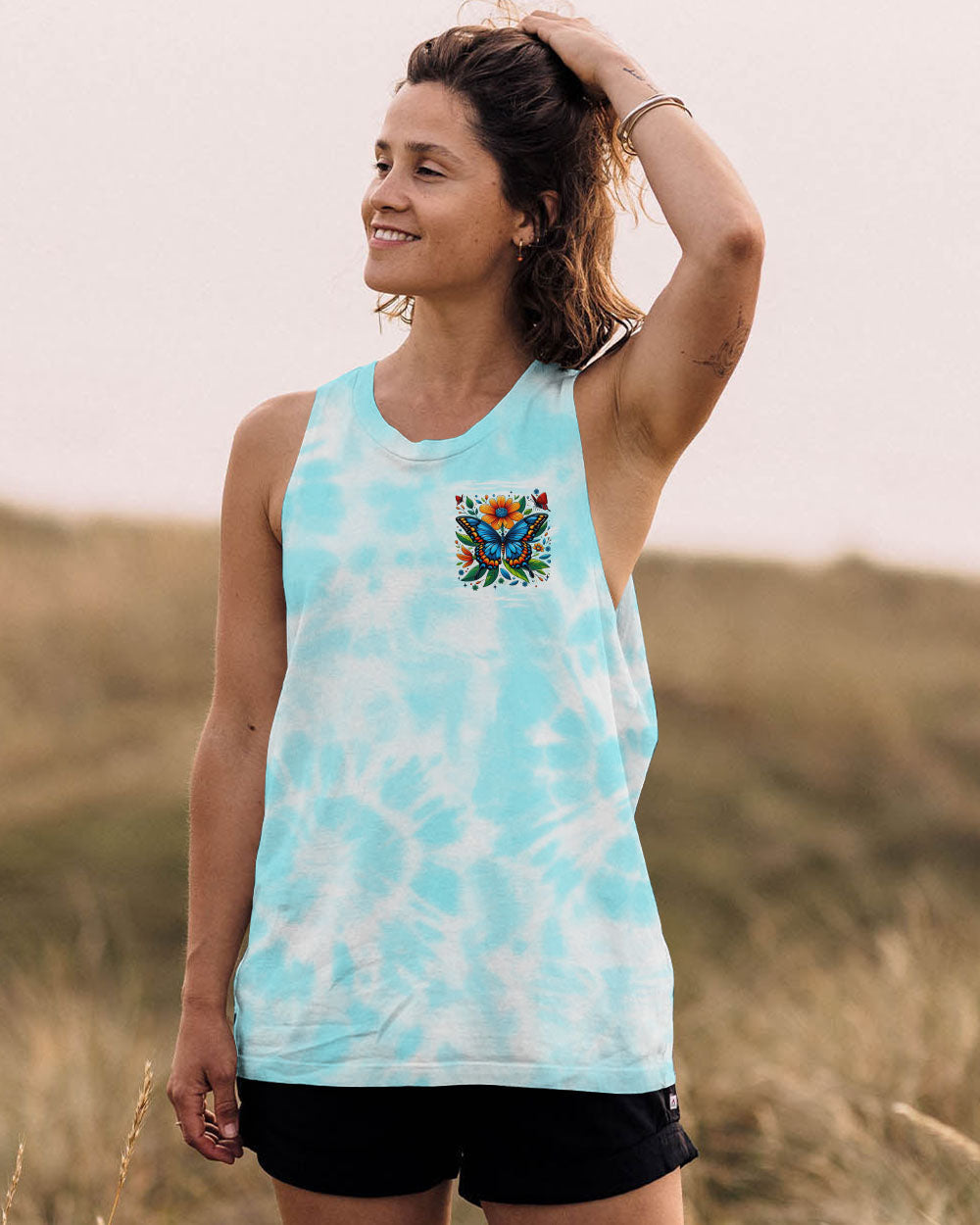 Whisper Words of Wisdom Let It Be Butterfly _26 Sunfloral Tie Dye AOP Shirts _10_ htuJk
