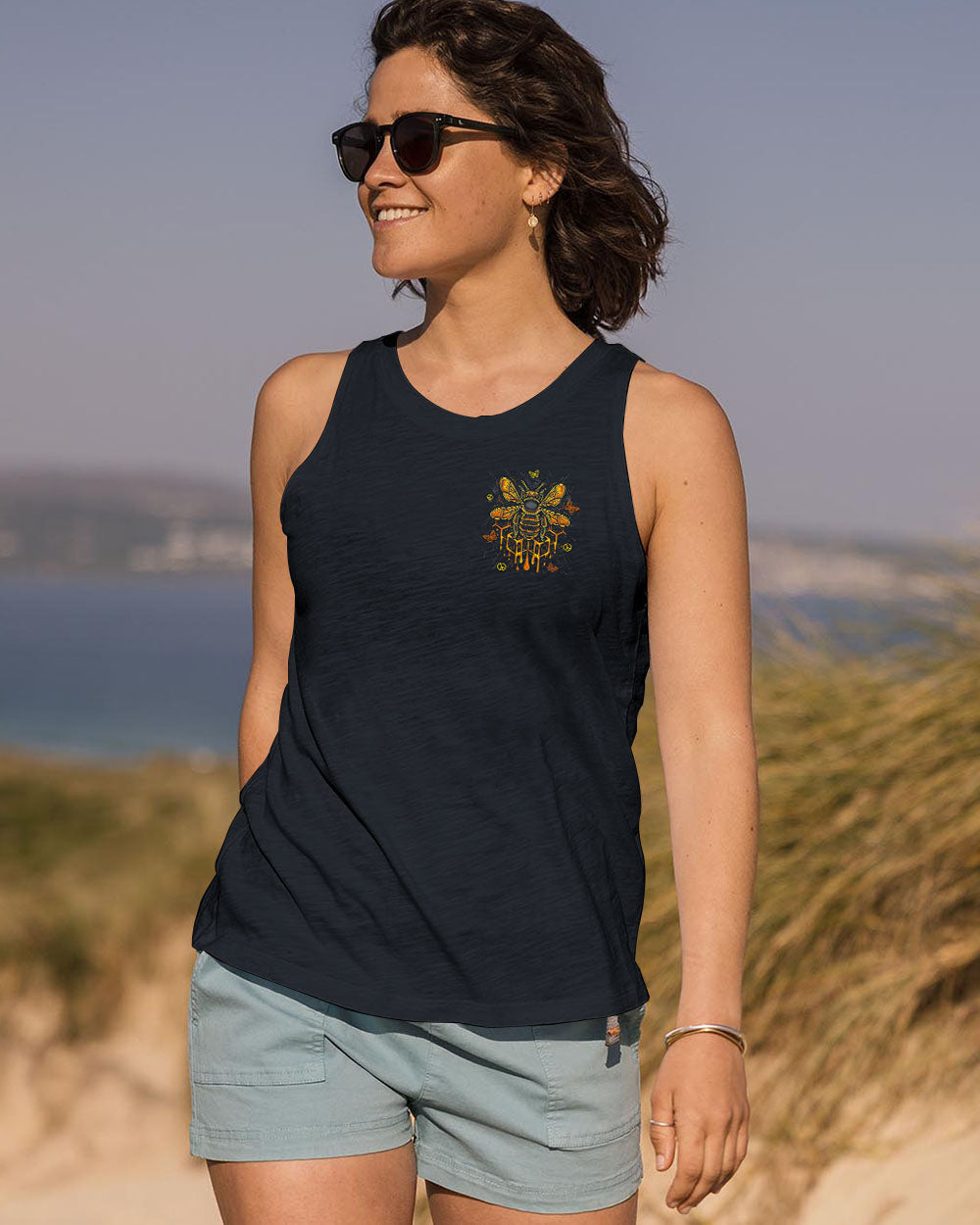 Whisper Words of Wisdom Let It Be Inspirational Bee Nature Graphic AOP Shirts _13_ WYQ1b