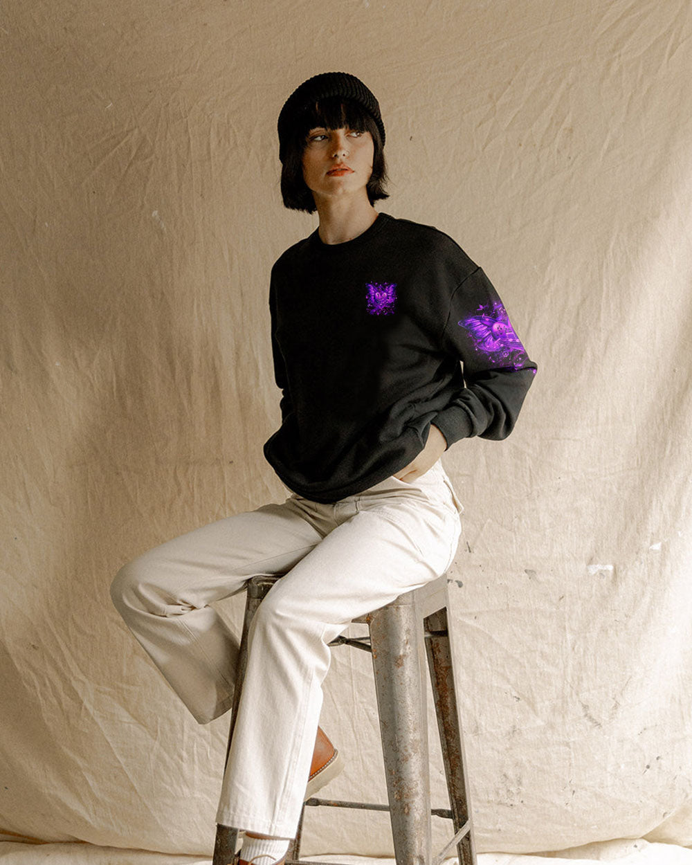 Whisper Words of Wisdom Let it Be Purple Butterfly Music Heart AOP Shirts _2_ PFPWf