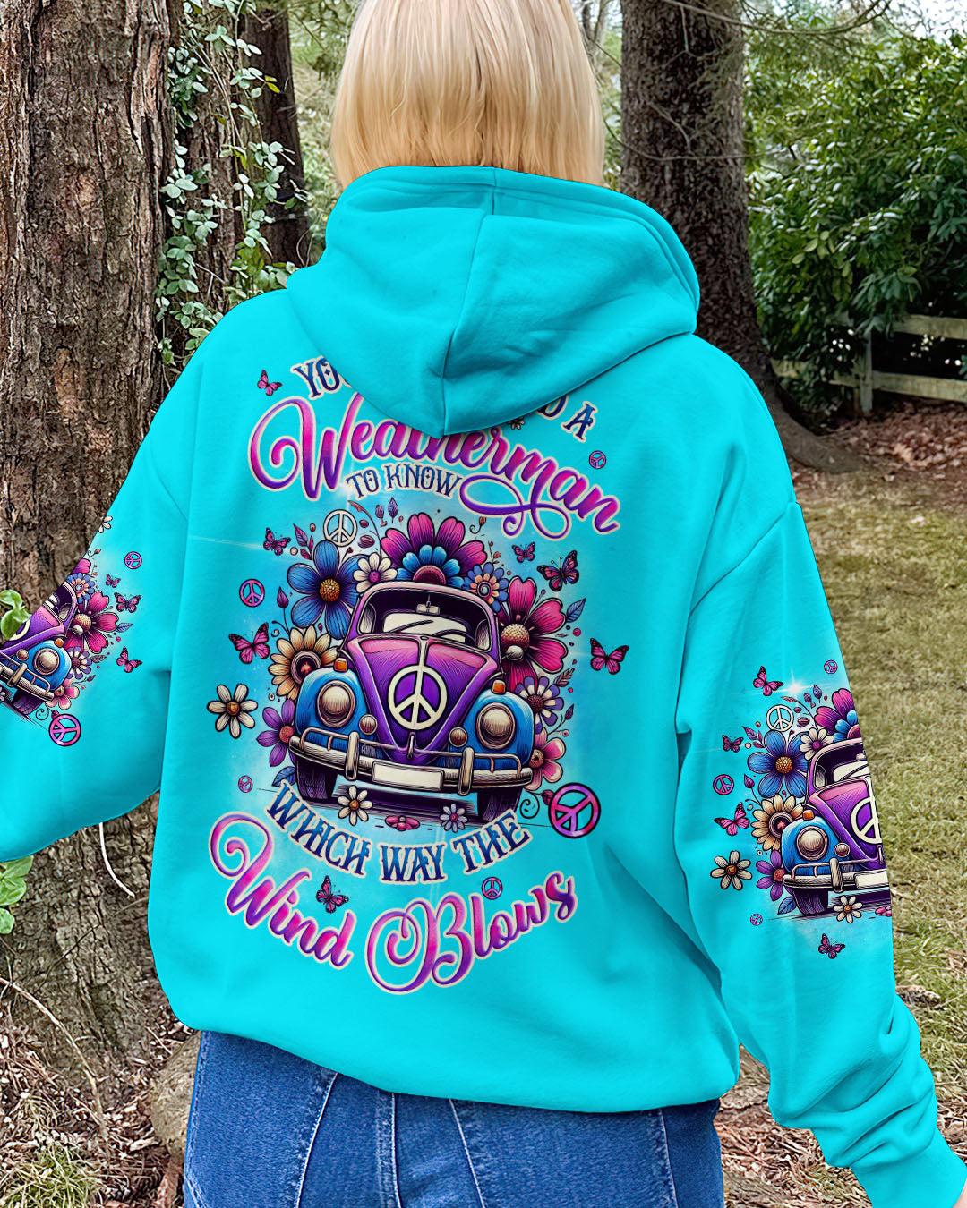 You Don_E2_80_99t Need a Weatherman Which Way the Wind Blows Retro Hippie VW Bug AOP Shirts _7_ 7GCLT