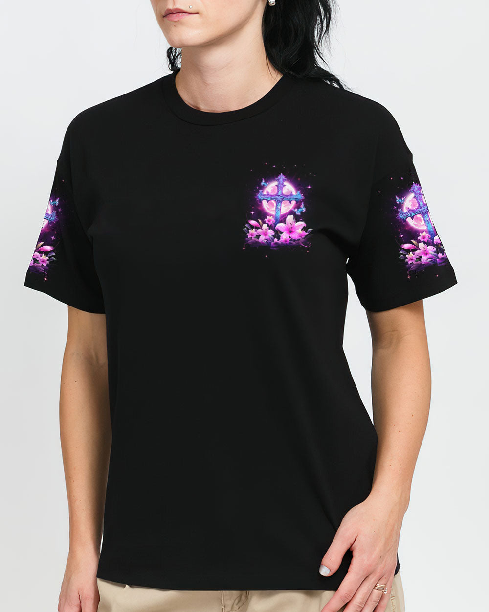 chirstan cloth Yhdu1611233tshirt5 onlyBlack 1