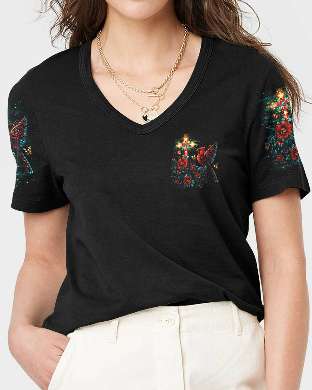 christian cloth Tlno0811243Vneck_3 2