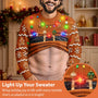3DFunnyBodyHairyBellyGiftForHusband PersonalizedUnisexUglySweater MI406 CLA3693 MK7
