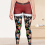 All I Want For Christmas Silly Xmas Leds Custom Face Personalized Photo Leggings_3