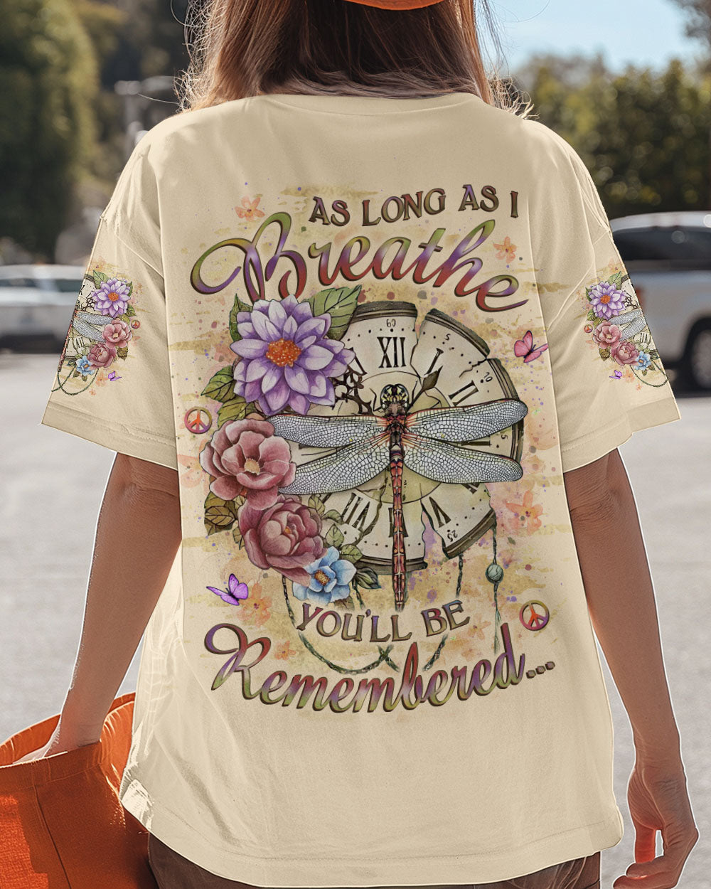 As Long As I Breathe Youll Be Remembered Dragonfly Memorial Floral AOP Shirts _11_ ywPGO