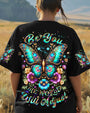 BE YOU THE WORLD WILL ADJUST BUTTERFLY ALL OVER PRINT YHDU3103252_Short sleeves_T shirt_S 1 w2foI