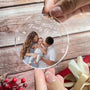 Baby First Christmas As A Family Of Three Personalized Acrylic Photo Ornament_2_ef9cc2b8 6e41 4d1d 949b f3cd29371913