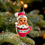 Baby_s 1st Christmas Cute Little Gingerbread Personalized Acrylic Ornament_4