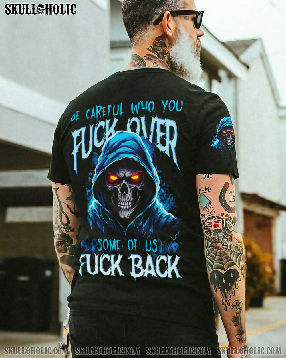 Be Careful Who You F Over Some of Us F Back Grim Reaper Skull Graphic AOP Shirts _1_ yOLFW