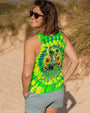 Be Happy Frog Tie Dye Hippie Graphic with Sunflowers AOP Shirts _12_ yDn2K