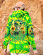 Be Happy Frog Tie Dye Hippie Graphic with Sunflowers AOP Shirts _9_ mKyUz