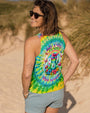 Be You The World Will Adjust Colorful Tie Dye Peace Frog AOP Shirts _7_ HBJHa