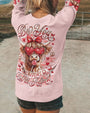 Be You The World Will Adjust Cute Cow with Bow and Heart Glasses AOP Shirts _7_ IIgbC